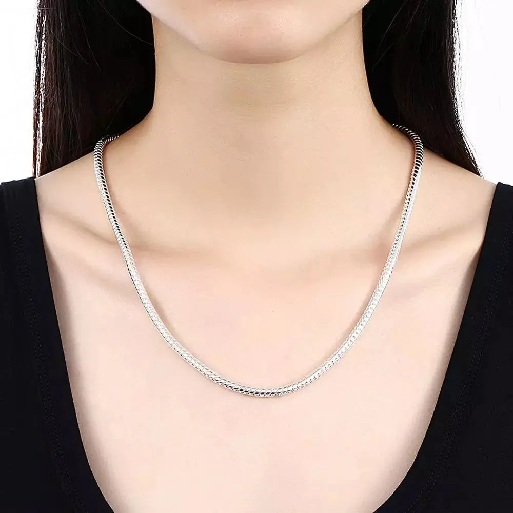 WW | 925 3mm Sterling Silber Schlangen Kette