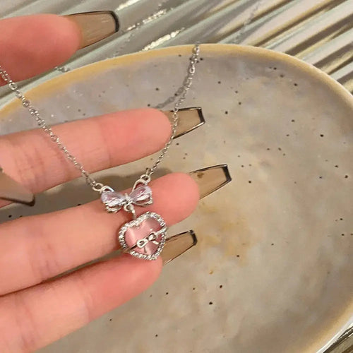 WW | Bogen Engel Flügel Herz Anhänger Kette Für Damen