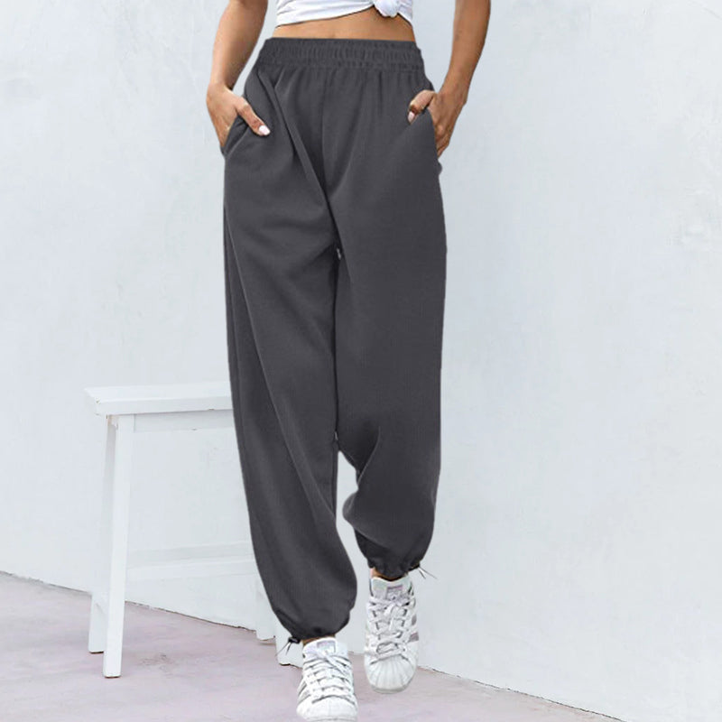 WW | Damen Sporthose mit weitem Bein und Kordelzug