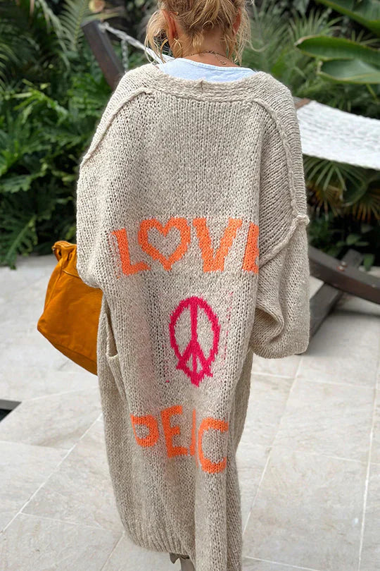 WW | PEACE MODISCHE STRICKJACKE