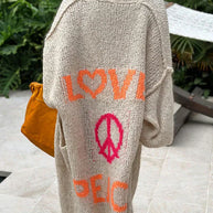 WW | PEACE MODISCHE STRICKJACKE