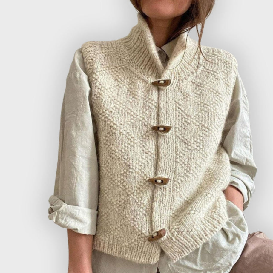 WW | Sophisticated Ärmelloses Strickwesten