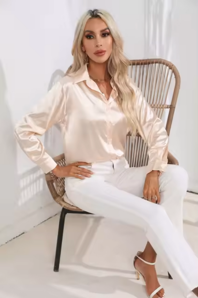 WW | Luxe Bluse Mit Langen Ärmeln