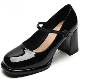 W&W Mode | Stilvolle Wasserdichte Mary Jane Pumps