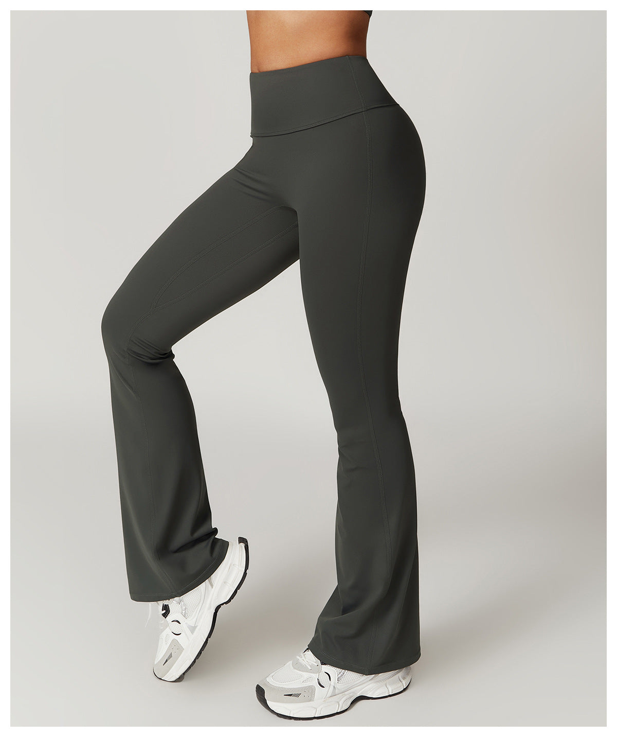WW | Stylische Fitness Hohe Taille Flare Yoga-Hose