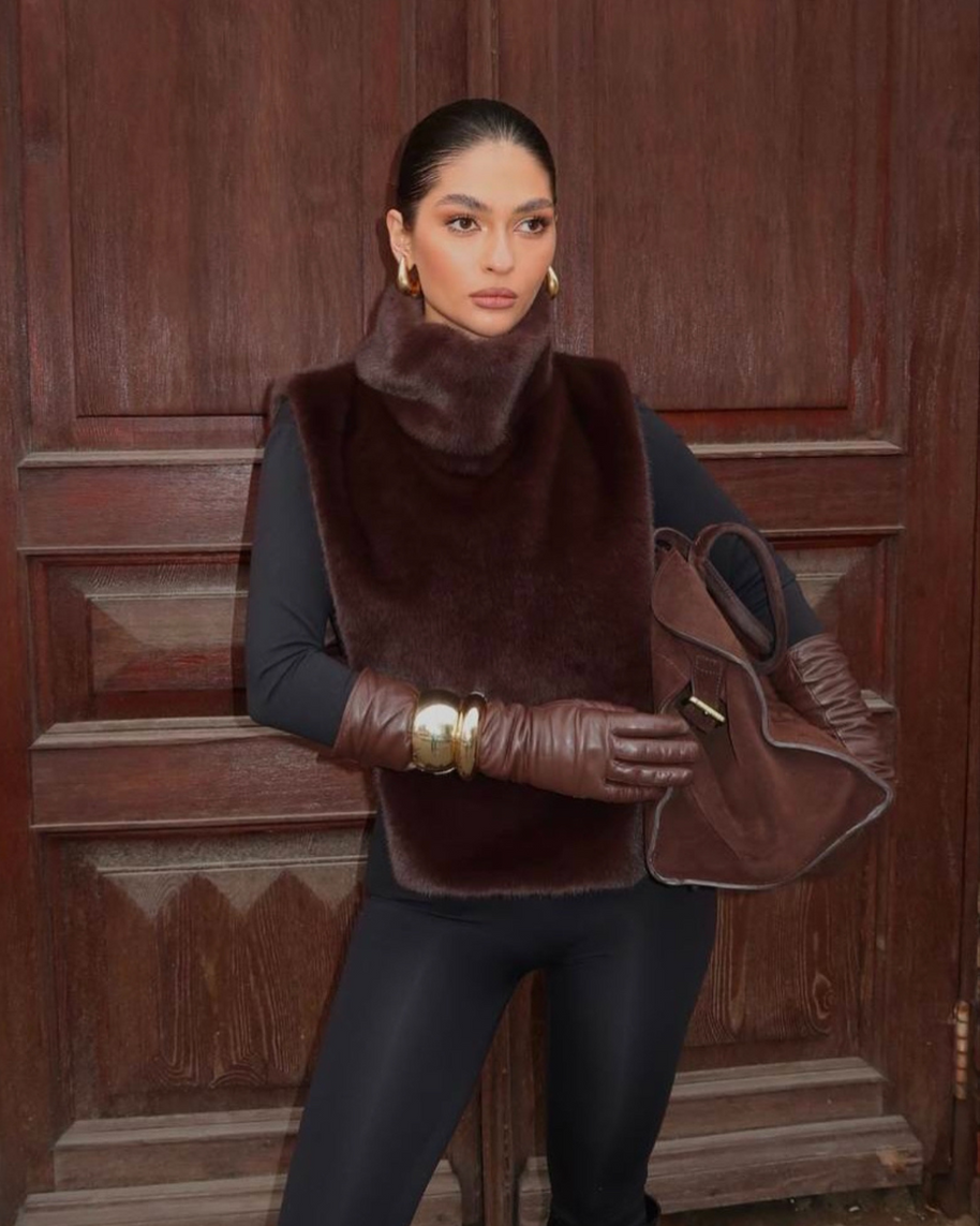 WW | Pelz Rollkragenweste - Damen - Weich und Elegant mit Luxuriösem Aussehen