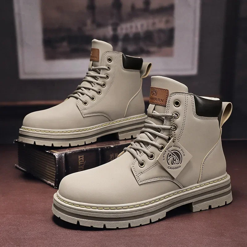 WW | Outdoor Herrenschuhe Stiefel Mit Rutschfester Sohle Und Schnürung