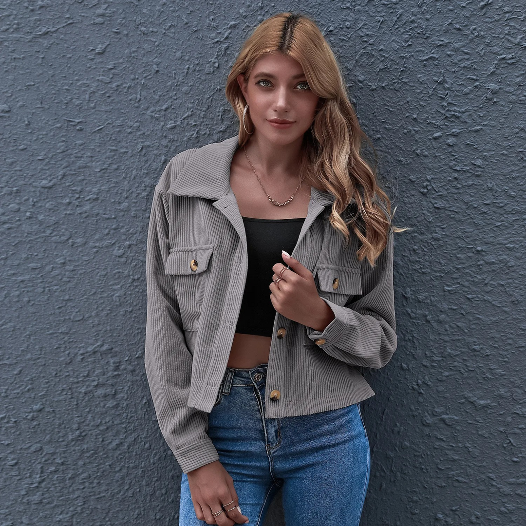 W&W Mode | Elegante Rosa Damen Sommerjacke Mit Drehkragen