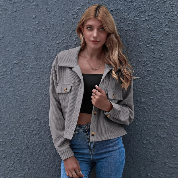 WW | Elegante Rosa Damen Sommerjacke Mit Drehkragen