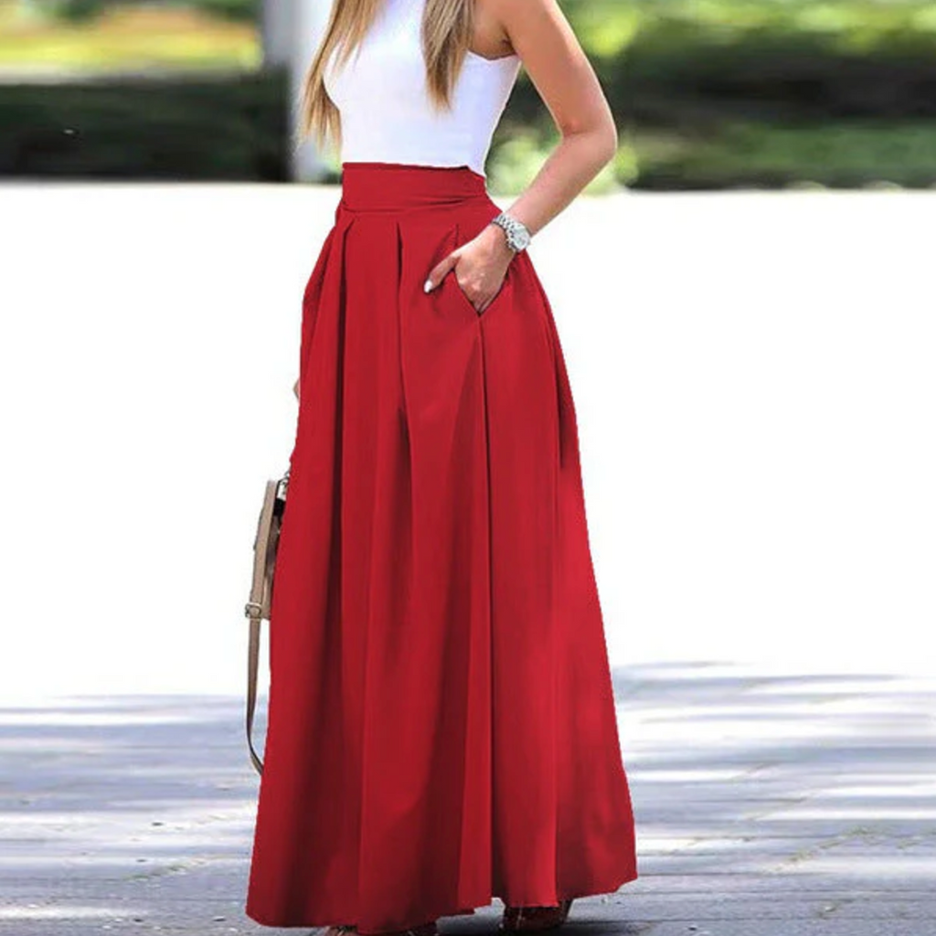 WW | Elegante, Plissierte und Lockere Rock