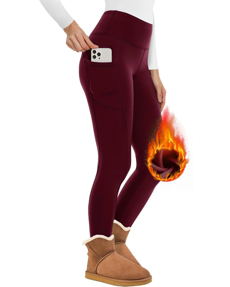 WW | Wunderschöne Enganliegende Fleece Wollleggings