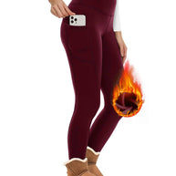 WW | Wunderschöne Enganliegende Fleece Wollleggings