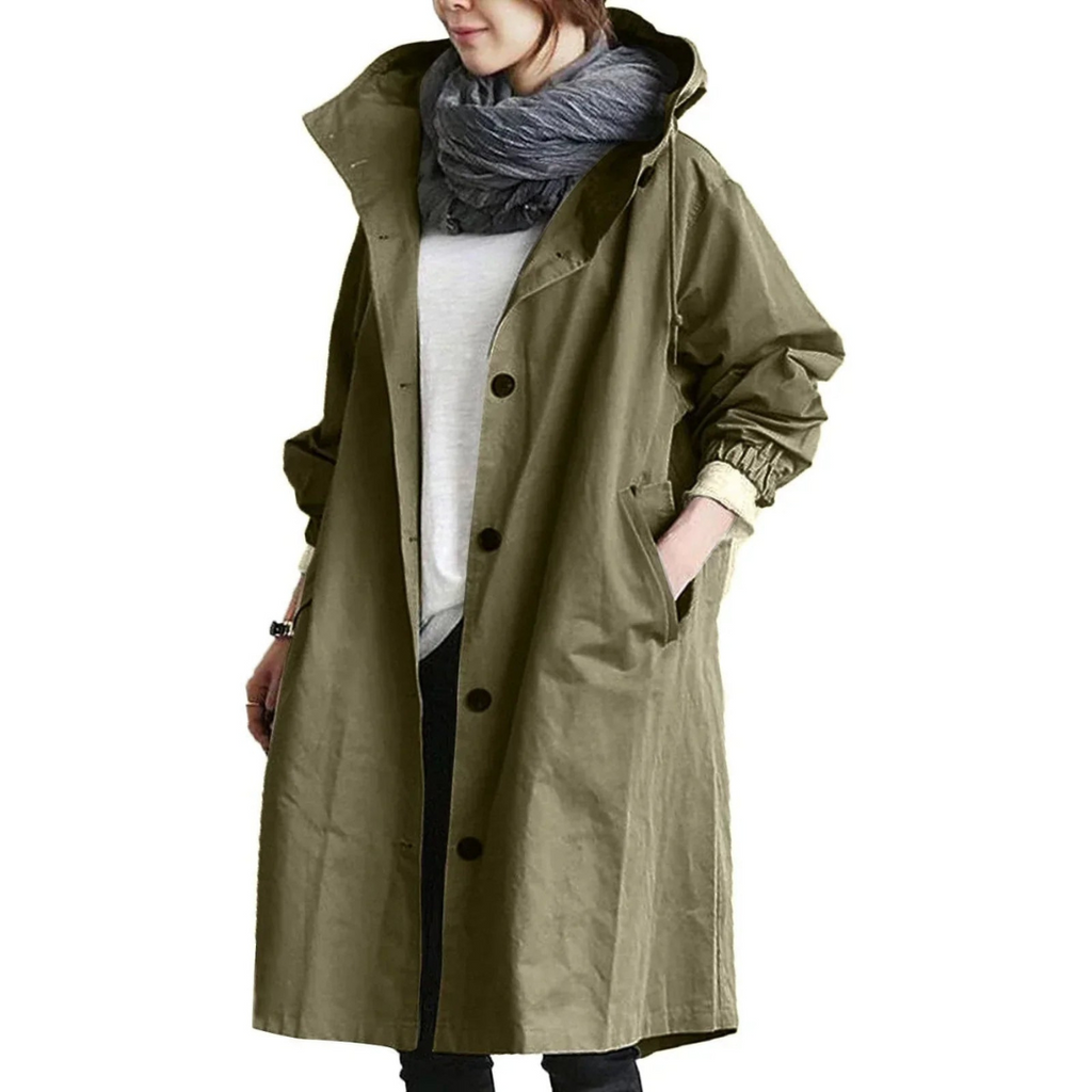 WW | Wasserdichter Trenchcoat Für Frauen Lang