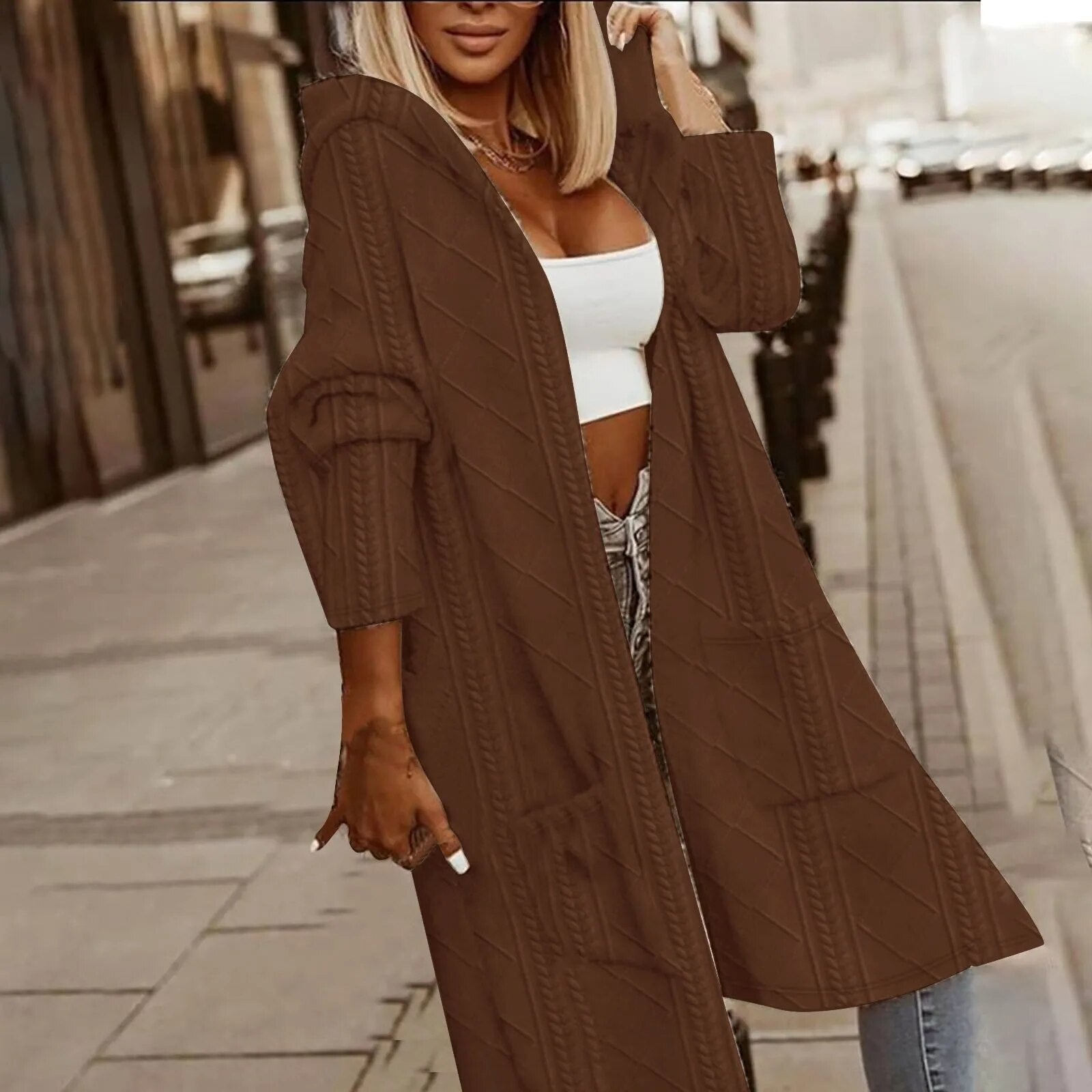 WW | Stilvoller Langer Cardigan