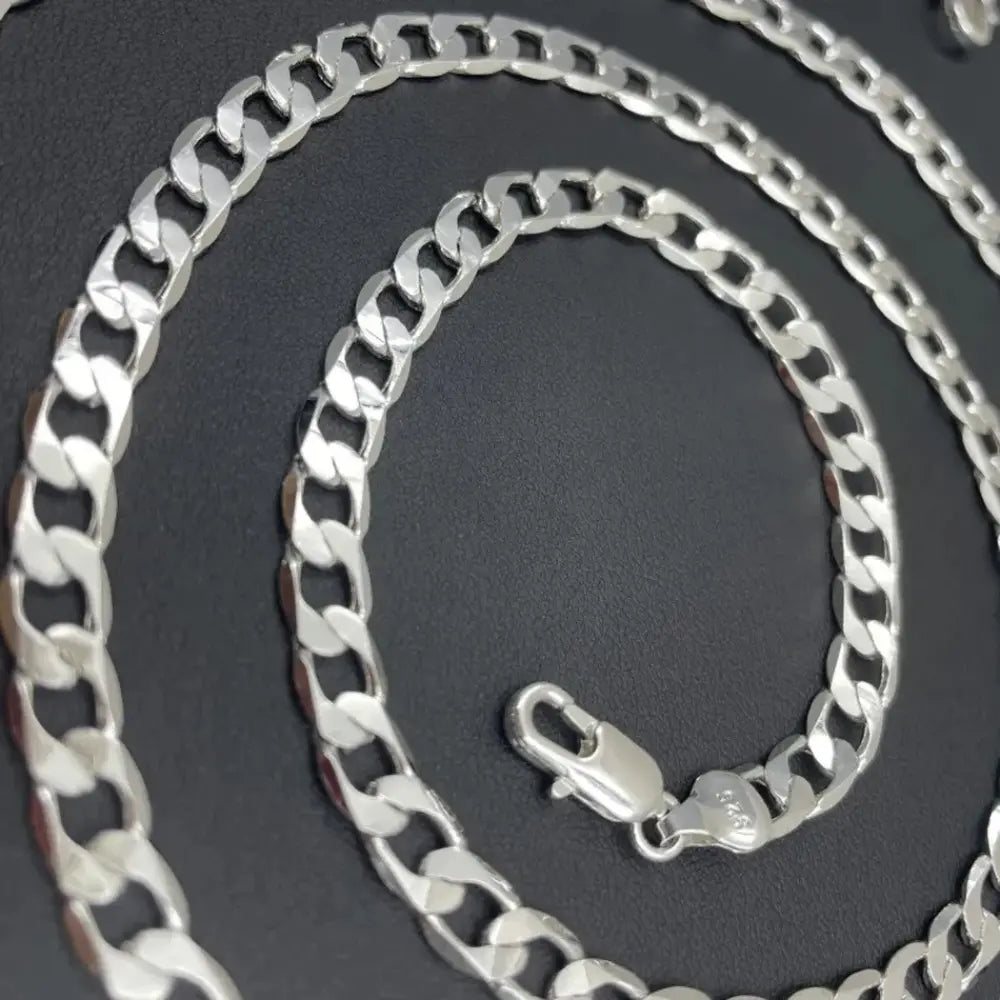 WW | 925 Sterling Silber Gesicht Kette