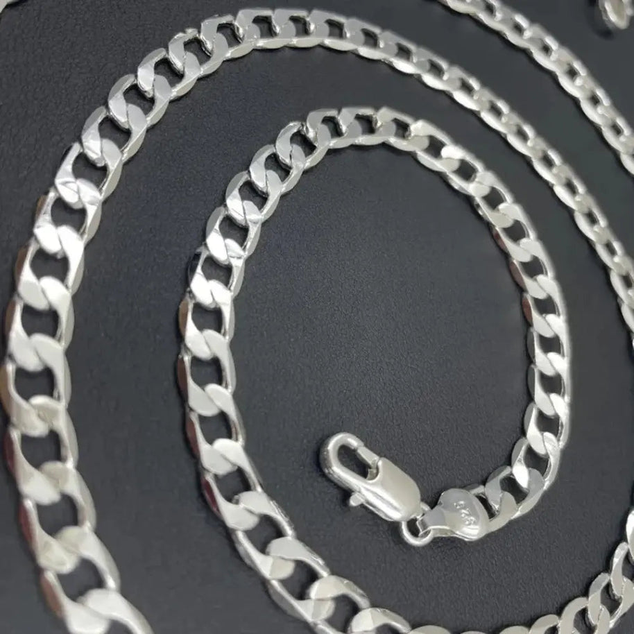 WW | 925 Sterling Silber Gesicht Kette