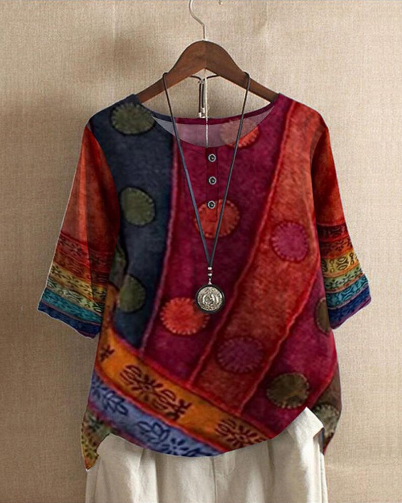 WW | Damen Boho Tunika Bluse