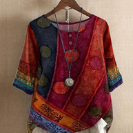 WW | Damen Boho Tunika Bluse