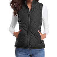 WW | Gestepptes Zip-Up-Weste mit Taschen für Damen