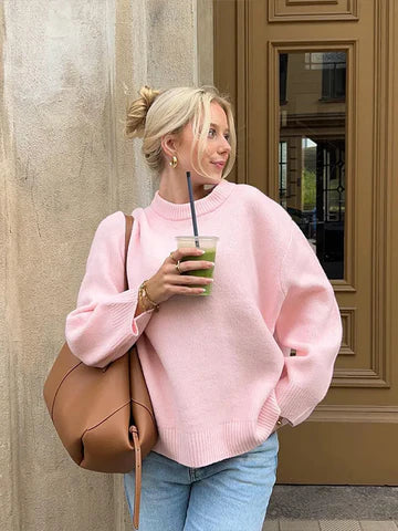 W&W Mode | Pullover mit Rundhalsausschnitt für Frauen