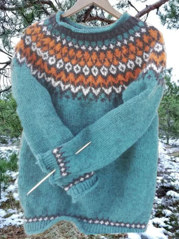 WW | Damen Fair Isle Crewneck Pullover