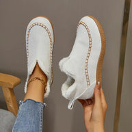 – Stiefeletten mit runder Zehenpartie und Fleecefutter