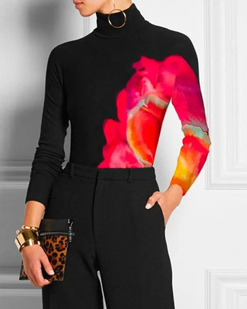 WW | T Shirt mit Stehkragen