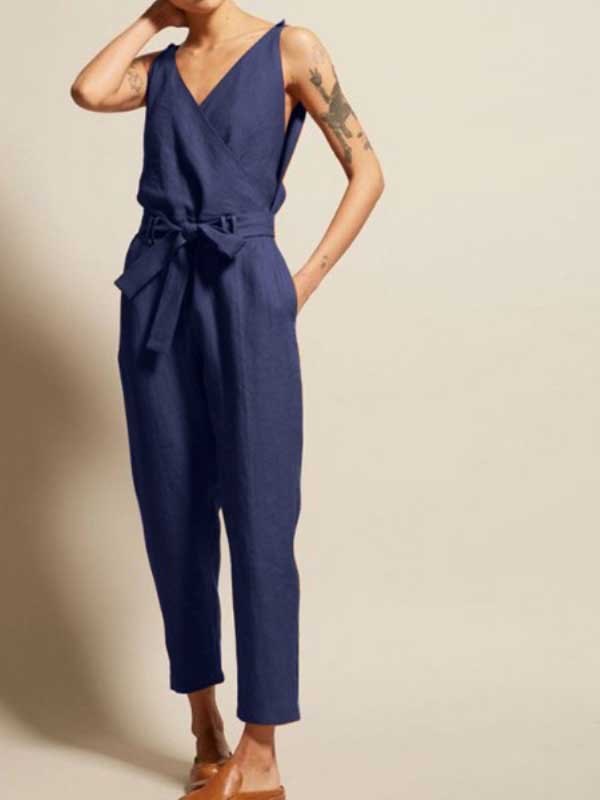 WW | Neck Ärmelloser Overall