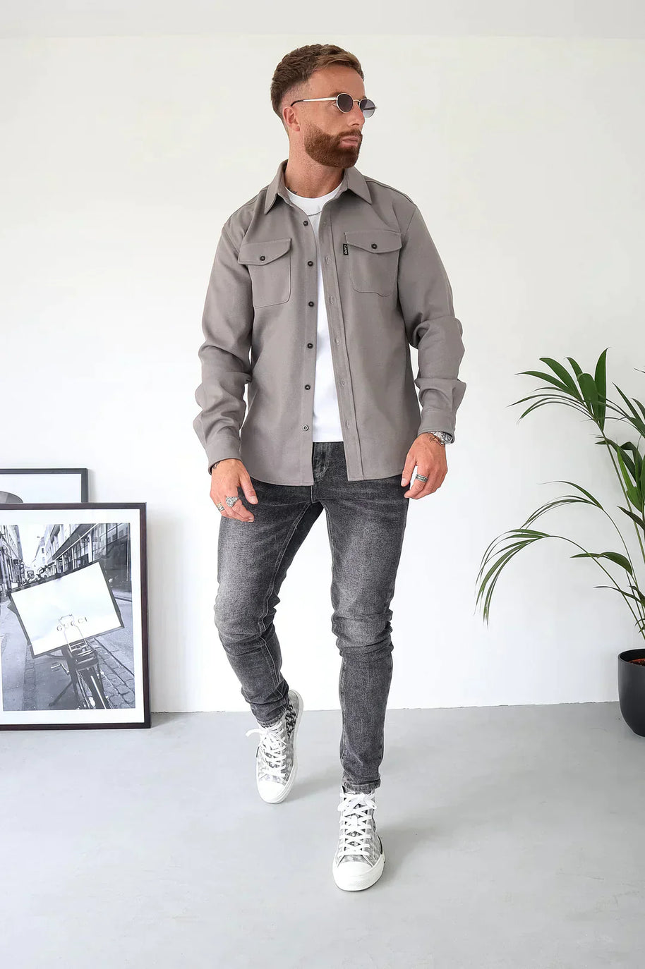 WW | Premium-Jacke mit Knopfverschluss für Herren | Stylische und bequeme Jacke