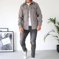 WW | Herrenjacke mit Kragen und Knopfleiste