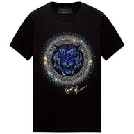 WW | Herren T-Shirt mit Tigerkopf und Strass