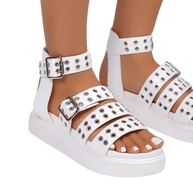 WW | Damen-Sandalen mit offener Spitze und dickem Boden