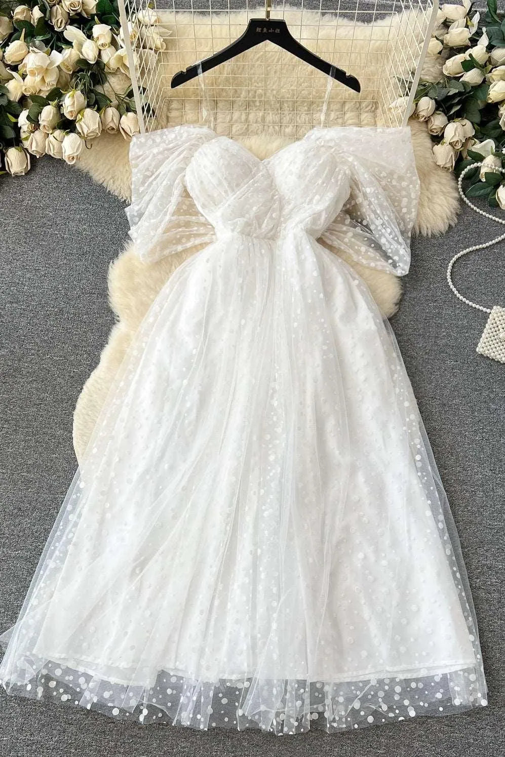 WW | Weißes Kleid Luxus französisch