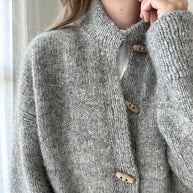 WW | Graue Strickjacke mit Knöpfen