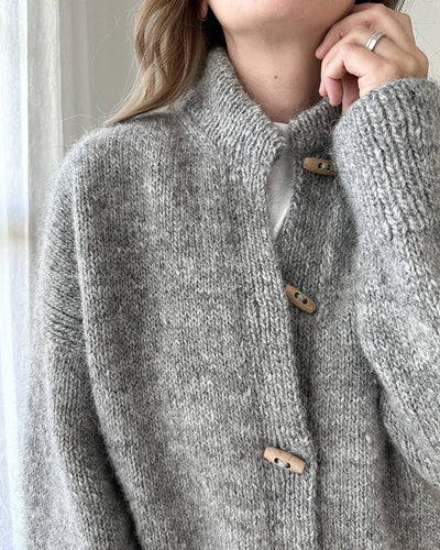 WW | Graue Strickjacke mit Knöpfen