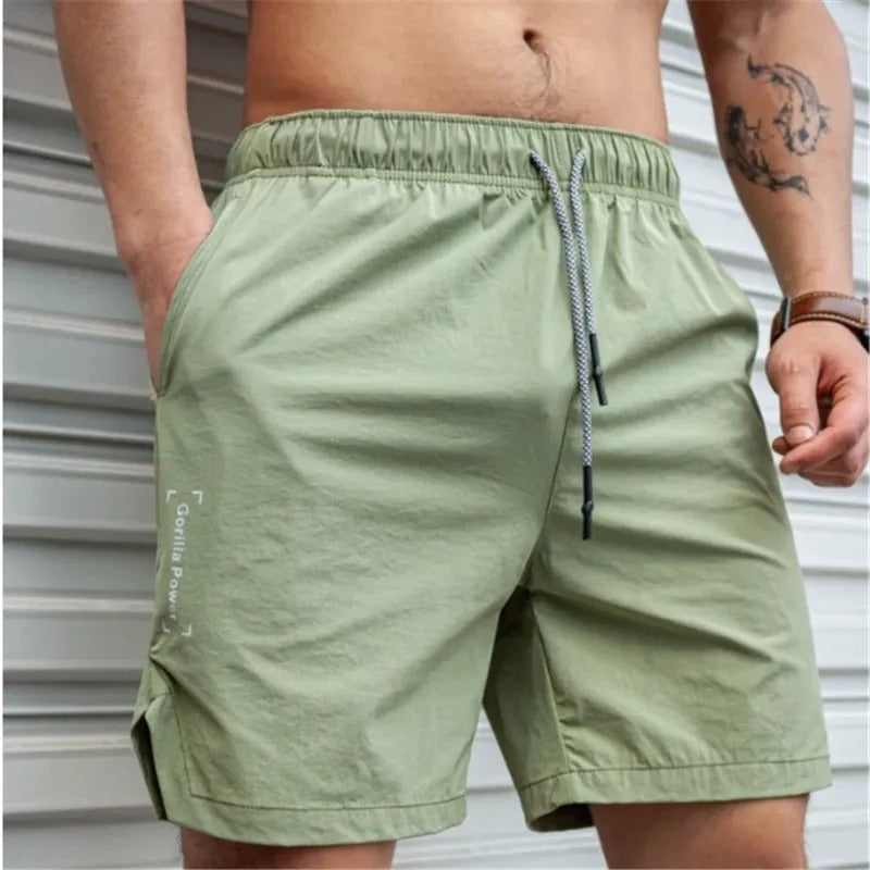WW | Atmungsaktive, Einfarbige Badeshorts für Männer mit Kordel