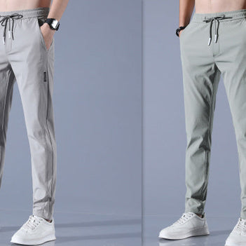 WW | Atmungsaktive Gerade Sporthose Aus Sommer Eis Seide Für Herren