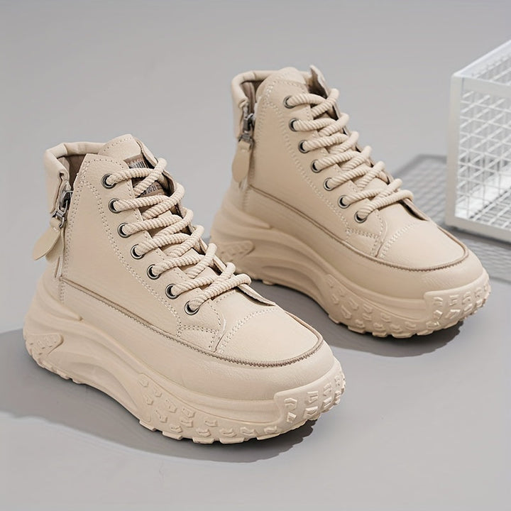 W&W Mode | Lässige Plateau Knöchelhohe Sneaker