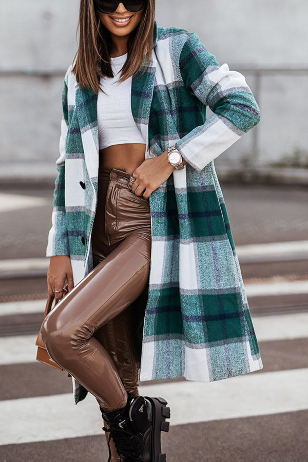 WW | Own The World Kariert Midi Mantel