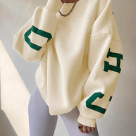 WW | Damenpullover mit lässigem Druck