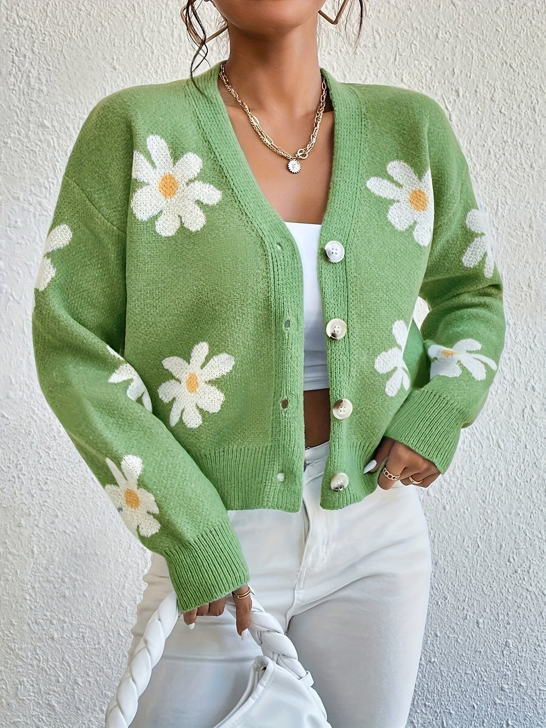W&W Mode | mit Blumenmuster und langen Ärmeln Für Frauen