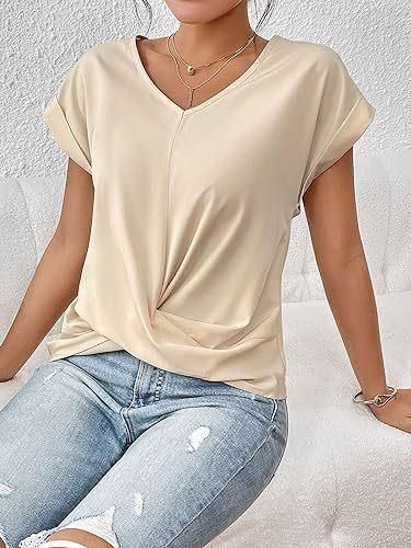 W&W Mode Damen-T-Shirt – Unregelmäßiger Schnitt