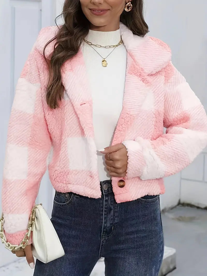W&W Mode | Bequeme Winterjacke mit langen Ärmeln und Knöpfen | Warme Oberbekleidung für den Winter