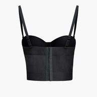 WW | Figurbetontes Bustier Top Mit Bügel Cups Und Transparenter Mesh Struktur