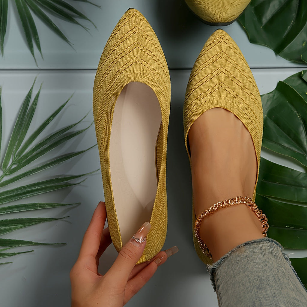 WW | Bequeme Rutschfeste Schuhe mit Spitzer Zehe und Atmungsaktivem Gestaltung
