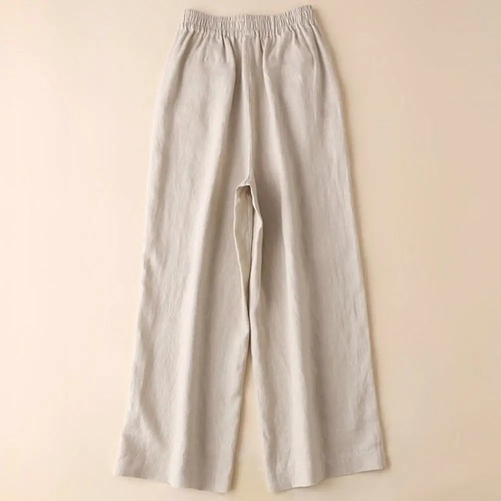 WW | Weite Leinen Baumwollhose