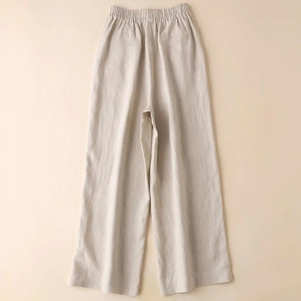WW | Weite Leinen Baumwollhose