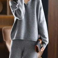 WW | 2-Teiliges Set Für Damen Mit Oversize Trainingsanzug, Polokragen, Pullover Und Hose