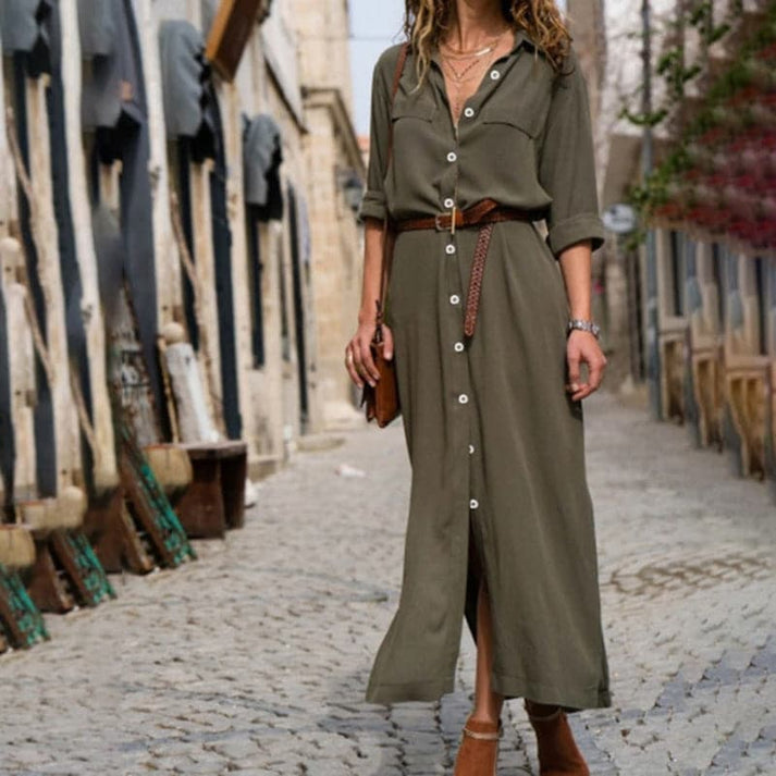 WW | Elegantes Sommerkleid mit Gürtel
