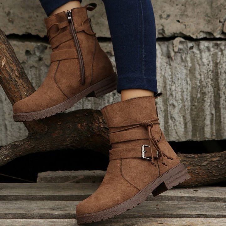 W&W Mode | Casual Damenstiefel mit Schnalle